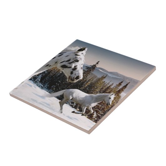 Winter-Märchenland Fliese (Seite)