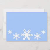 Winter-Märchenland-Geburtstags-Einladung Einladung (Rückseite)