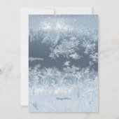 Winter-Märchenland gefrorenes Einladung (Rückseite)