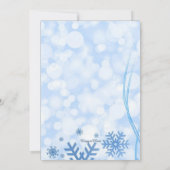 Winter-Märchenland gefrorenes Einladung (Rückseite)