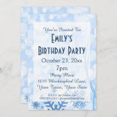 Winter-Märchenland gefrorenes Einladung (Vorne/Hinten)