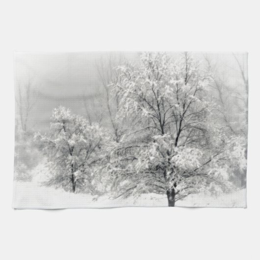 Winter-Märchenland Geschirrtuch (Horizontal)