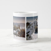 Winter-Märchenland Jumbo-Tasse (Vorderseite)