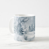 Winter-Märchenland Kaffeetasse (Vorderseite Links)