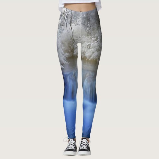 Winter-Märchenland Leggings (Vorderseite)
