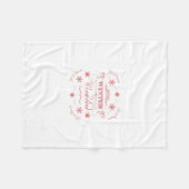 Winter-Märchenland ließ es schneien Fleecedecke (Vorderseite (Horizontal))