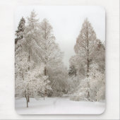 Winter-Märchenland Mousepad Schnee-Waldgeschenke (Vorne)