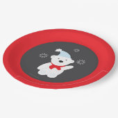 Winter-Märchenland-Pappteller Pappteller (Schrägansicht)