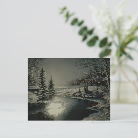 Winter-Märchenland-Postkarten Postkarte (Stehend Vorderseite)