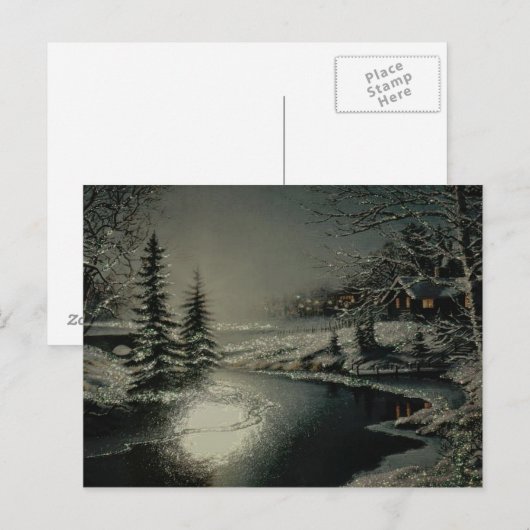 Winter-Märchenland-Postkarten Postkarte (Vorne/Hinten)