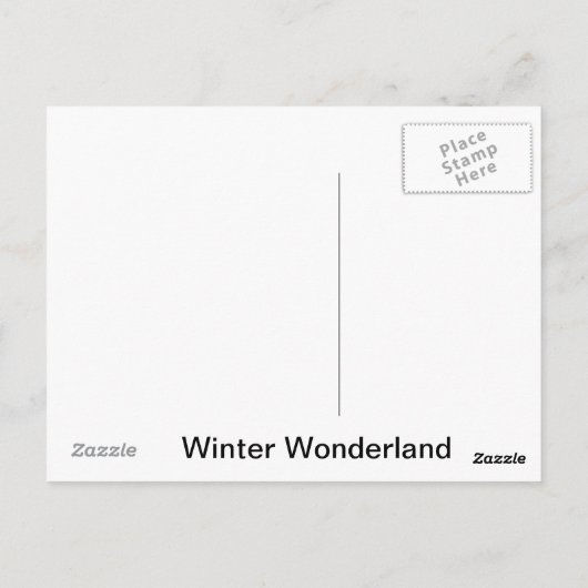 Winter-Märchenland-Postkarten Postkarte (Rückseite)