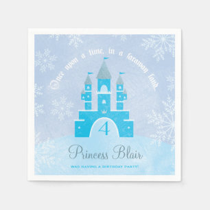 Winter-Märchenland-Prinzessin Party Napkins Serviette