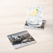 Winter-Märchenland Rechteckiger Pappuntersetzer (Vor Ort)