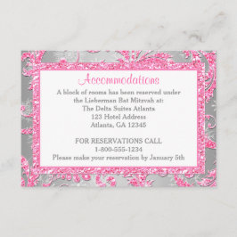 Winter-Märchenland-Schläger Mitzvah Einschließung Begleitkarte