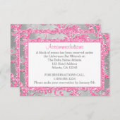 Winter-Märchenland-Schläger Mitzvah Einschließung Begleitkarte (Vorne/Hinten)