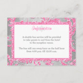 Winter-Märchenland-Schläger Mitzvah Einschließung Begleitkarte (Rückseite)