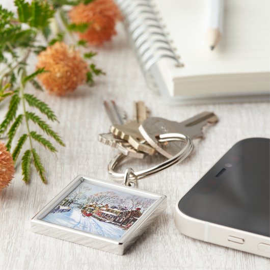 Winter-Märchenland Schlüsselanhänger (Seite)