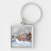 Winter-Märchenland Schlüsselanhänger (Vorne)