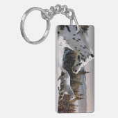 Winter-Märchenland Schlüsselanhänger (Vorderseite links)