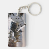 Winter-Märchenland Schlüsselanhänger (Rückseite)