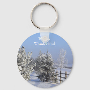Winter-Märchenland-Schlüsselanhänger Schlüsselanhänger