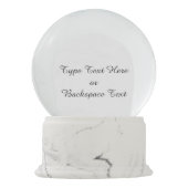 Winter-Märchenland-Schnee-Kugel-Schnee-Wald Schneekugel (Rückseite)