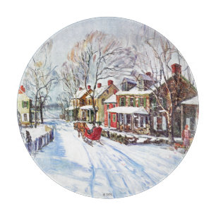 Winter-Märchenland Schneidebrett