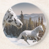 Winter-Märchenland Untersetzer (Vorne)