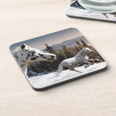 Winter-Märchenland Untersetzer (Linke Seite)