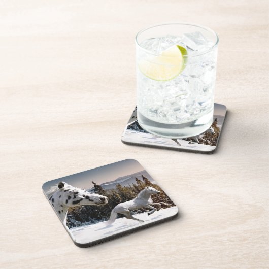 Winter-Märchenland Untersetzer (Rechte Seite)