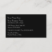 Winter-Märchenland Visitenkarte (Rückseite)