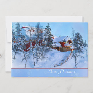 Winter-Märchenland-Weihnachtskarte Feiertagskarte