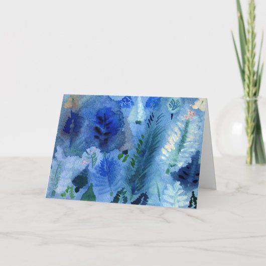 Winter-Märchenlandgrußkarte Karte (Vorderseite)