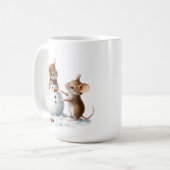 Winter Mäuse Tasse (Vorderseite Links)