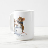 Winter Mäuse Tasse (Vorderseite Links)