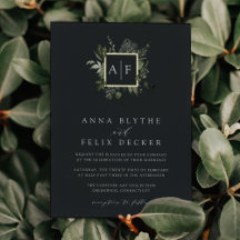 Winter Meadow Monogram | Botanische Hochzeit