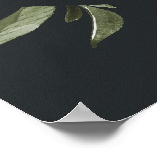 Winter Meadow Wedding Willkommen Poster (Ecke)