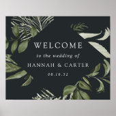 Winter Meadow Wedding Willkommen Poster (Vorne)