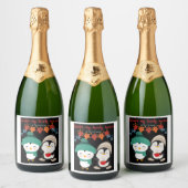 Winter meine schöne Jahreszeit - Weihnachts-Bierla Schaumweinetikett (Flaschen)