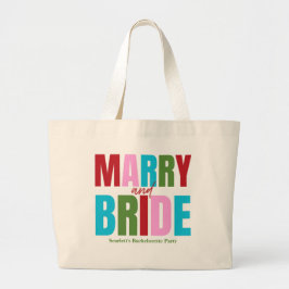 Winter Merry & Bride Squad Bachelorette Jumbo Stoffbeutel