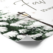 Winter Merry Little Baby Clothes liebt Poster (Ecke)