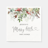 Winter Merry Little Baby Duschbänke Serviette (Vorderseite)