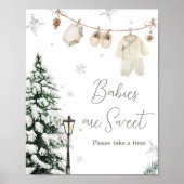 Winter Merry Little Baby Kleidung Babies sind süß Poster (Vorne)