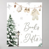 Winter Merry Little Baby Kleidung Bücher und Gesch Poster (Vorne)