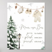 Winter Merry Little Baby Kleidung Mama Osa Bar Poster (Vorne)