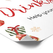 Winter Merry Little Christmas Baby Duschgetränke Poster (Ecke)