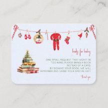 Winter Merry Little Christmas Baby Shower Books