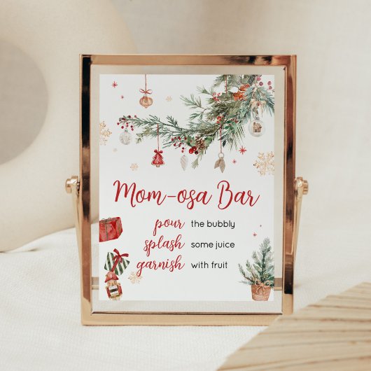 Winter Merry Little Christmas Mama Osa Bar Poster