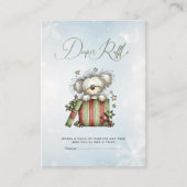 Winter Merry Puppy Diaper Raffle Card - Christmas  Begleitkarte (Vorderseite)