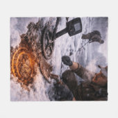 Winter Metalldetektor Langarmshirt Fleecedecke (Vorderseite (Horizontal))